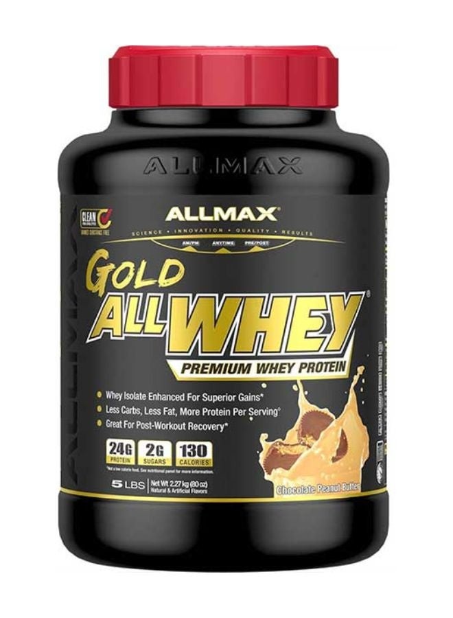 Allmax Gold Allwhey Premium Whey Protein Powder Chocopeanutbutter Flavour 5LB